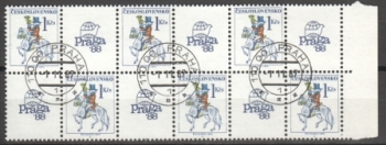 2814 - Größere Einheit 6 Marken + 6 ZF ● - 1987